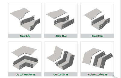 Các loại nối máng cáp 200x100 đang thông dụng trên thị trường