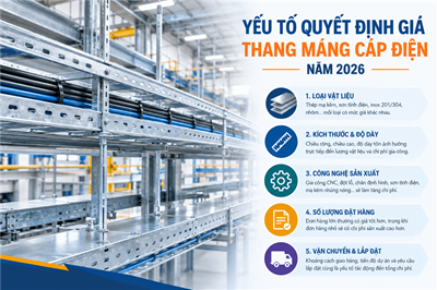 Yếu Tố Quyết Định Giá Thang Máng Cáp Điện Năm 2026