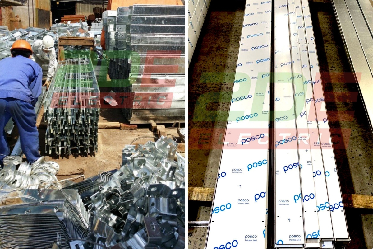 Ảnh thực tế 3: cable tray tại nhà máy 2DE