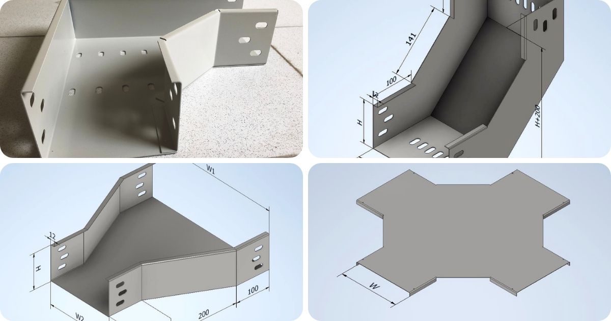Các Loại Phụ Kiện Máng Cáp Điện Phổ Biến