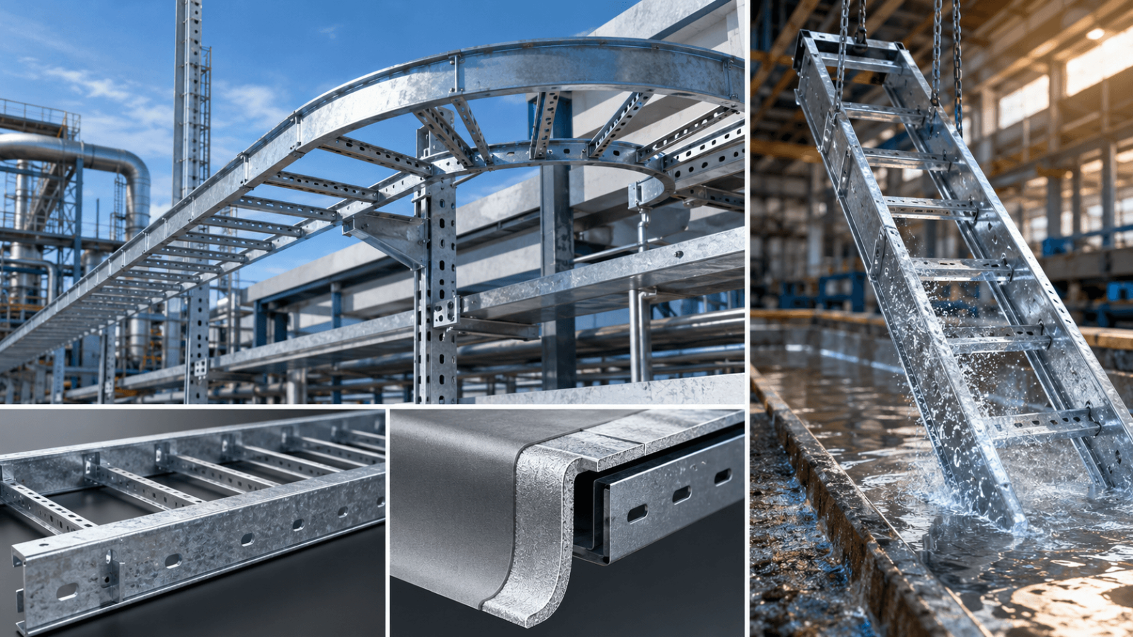Thang Cáp Mạ Kẽm Nhúng Nóng Chống Ăn Mòn Vượt Trội