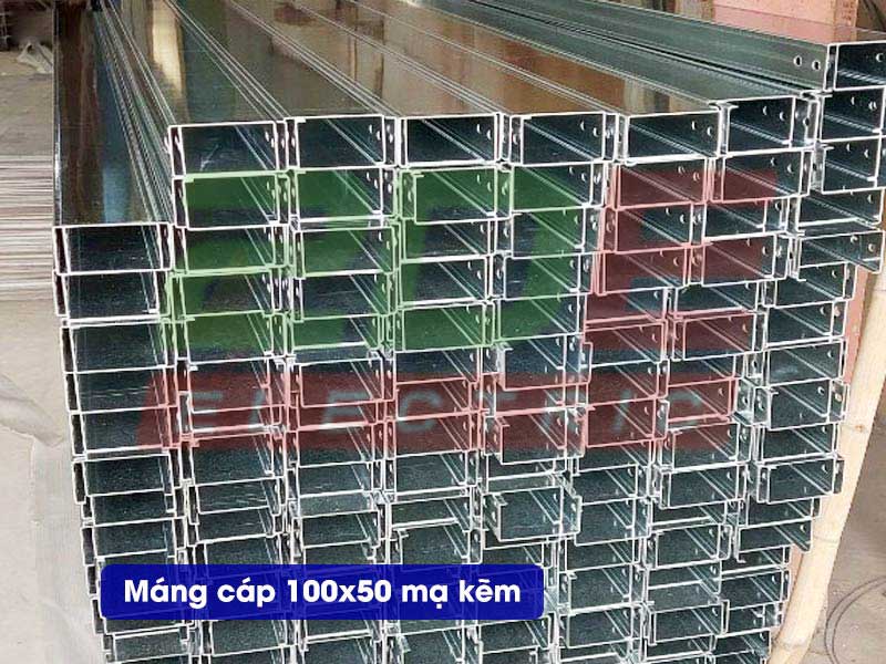 Máng cáp 100x50 mạ kẽm