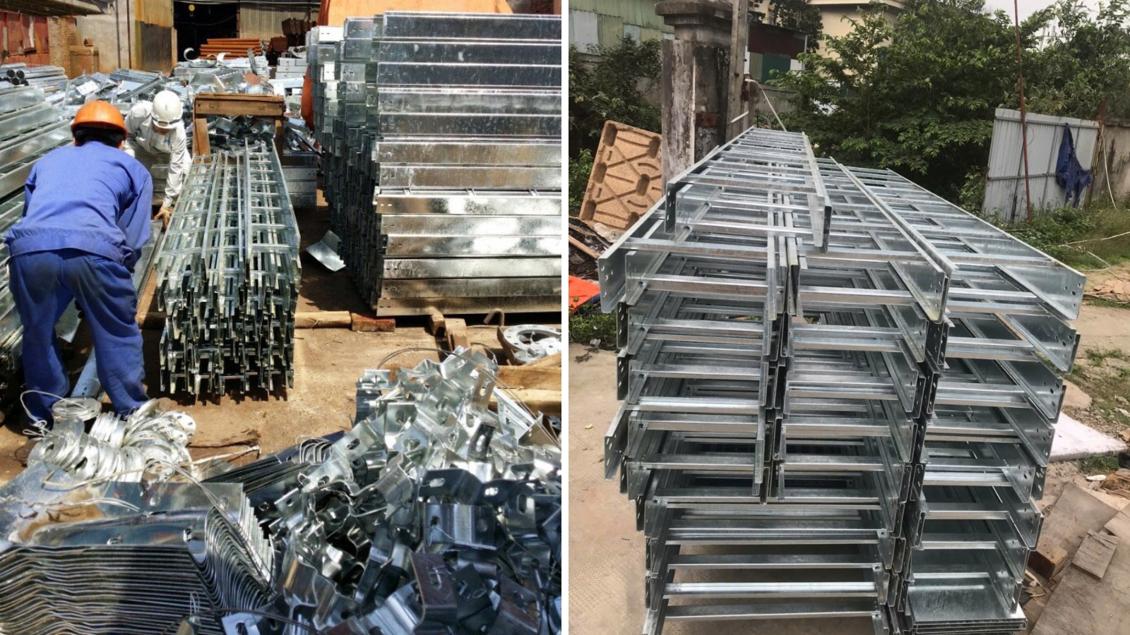 Thang Máng Cáp Mạ Kẽm Nhúng Nóng Cho Hệ Thống Điện Mặt Trời